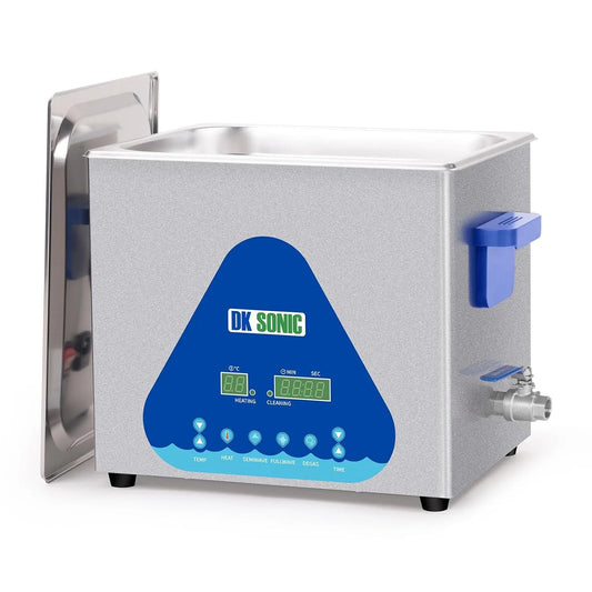 Ultrasoonreiniger, 10L 240 W Industriële Ultrasone Reiniger met Verwarming en Timer, Digitale Bediening en Mandje, Meerdere Functies