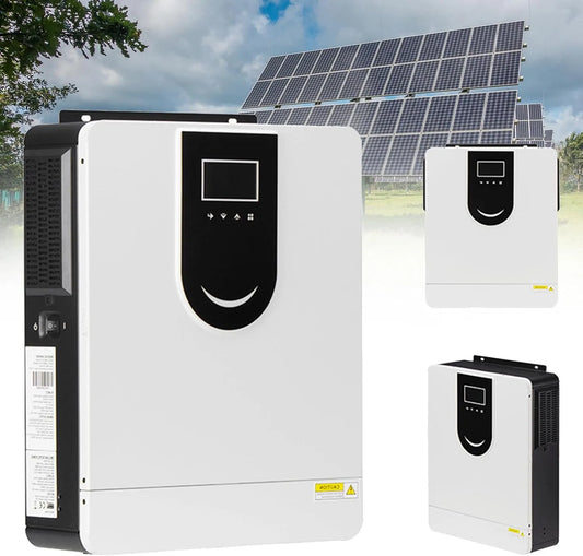 Spanningsomvormer met 48V, 6200 W, 120A, wifi, digitaal display en zonne-energie
