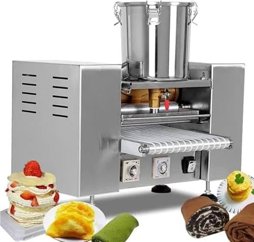 Instelbare temperatuur en snelheid crêpe maker voor pizza met 50 x 35 x 35 cm, 2200 W en RVS