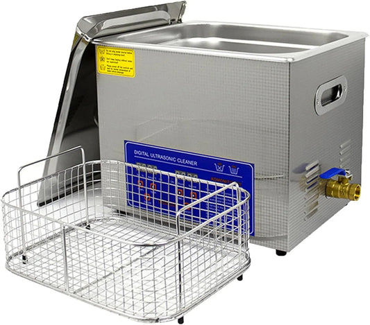Ultrasoonreiniger met 4L, timer, 0-30 minuten, 0-80°C, digitaal display en RVS