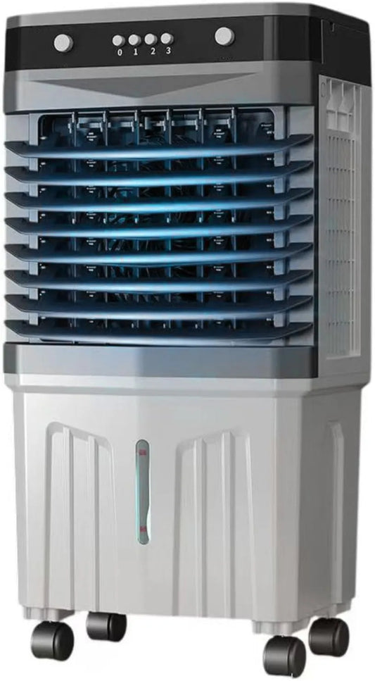 Mobiele airconditioner met 3 snelheden, 3-in-1, afstandsbediening, aanraakbediening, waterreservoir en 12 uur timer