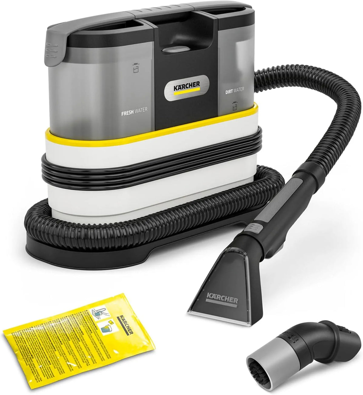 Kärcher, Waszuiger, vermogen: 450 W, schoonwatertank: 1,5 l, oppervlakte: 2,89 m2, gewicht: 4,2 kg, reiniger RM 519, sproeizuigslang
