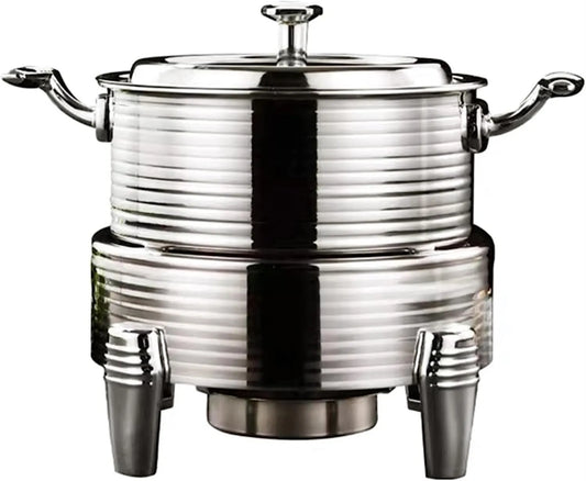 Elektrische buffetwarmer, voor catering, cateringbuffetservers en -verwarmers, roestvrijstalen hotpot-buffetset