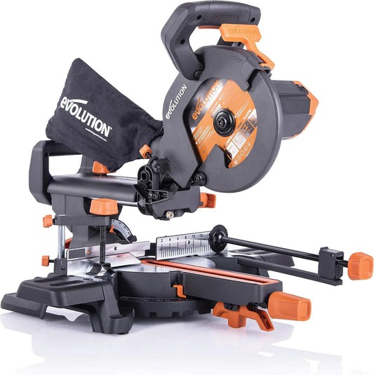 Cirkelzaag R210SMS met 230 V, 210 mm, voor bouwplaats en werkplaats, ruime kabellengte, zwart en oranje