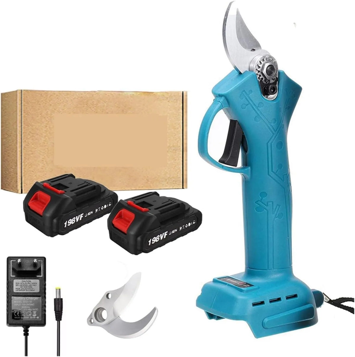 Elektrische snoeischaar, Elektrische snoeischaren, 2 batterijen 2x Battery Blade