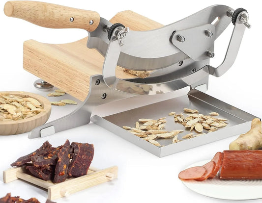Vriezer, 0-0,5 inch, Houten Basis Kruid Wortel Snijmachine, Ginseng Gewei