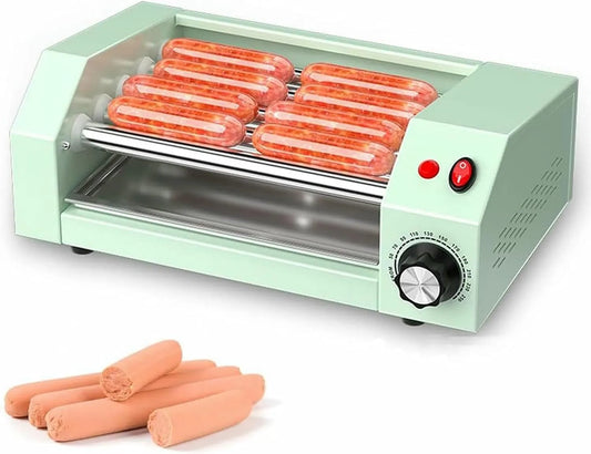 Grill Cooker Machine, 5 Antiaanbakrollen 0-250°C Temperatuurregeling