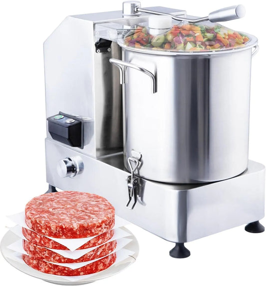 Keukenmachine, 1800 W/2000 W elektrische groentesnijder, zware capaciteit van 12 l