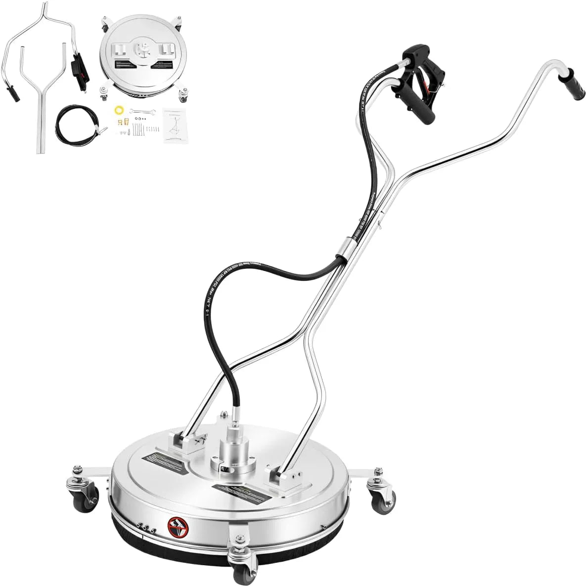 Hogedrukreiniger met 25 l, 52 cm, 0,03 inch, 165 cm, 40 cm en RVS