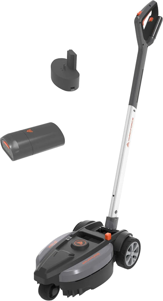 Grasmaaier, F23, 4.0 Ah, tot 50 m2, 23 cm maaibreedte, 3 stappen 30-60 mm maaihoogte, zilver/zwart, 12V