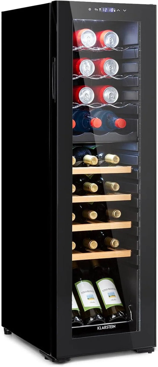 Klarstein Bovella Duo+ met 34,5 x 110,5 x 48 cm, 26 x 36 x 33 cm, 26 x 62 x 33 cm, 18°C, 47 dB, 16 - 32 °C, 153,0 kWh en 220-240 V