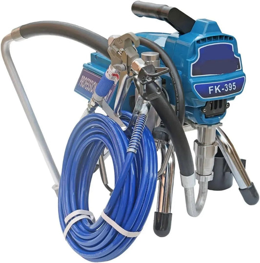 Machine met 2000 W, 2,2L, 10-60cm, 22kg, 50cm en zilver, Airless verfspuit, Hogedruk 2000 W Airless spuitmachine