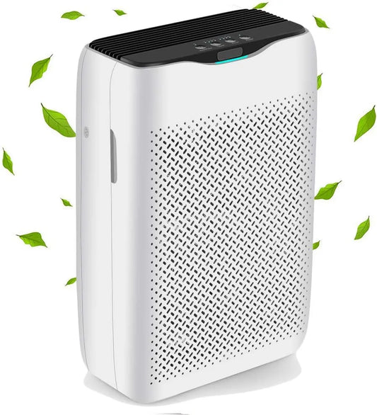Luchtreiniger, HEPA, timer, 99,97% filtervermogen, en CADR 258 m3/h, voor allergie, woning, rookkamer