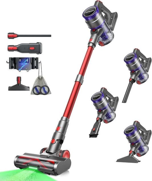 Stofzuiger F02 met 600 W, 55 kPa, 70 minuten, 1,6 l, 62 dB, 40 minuten, 20 minuten en 2-in-1