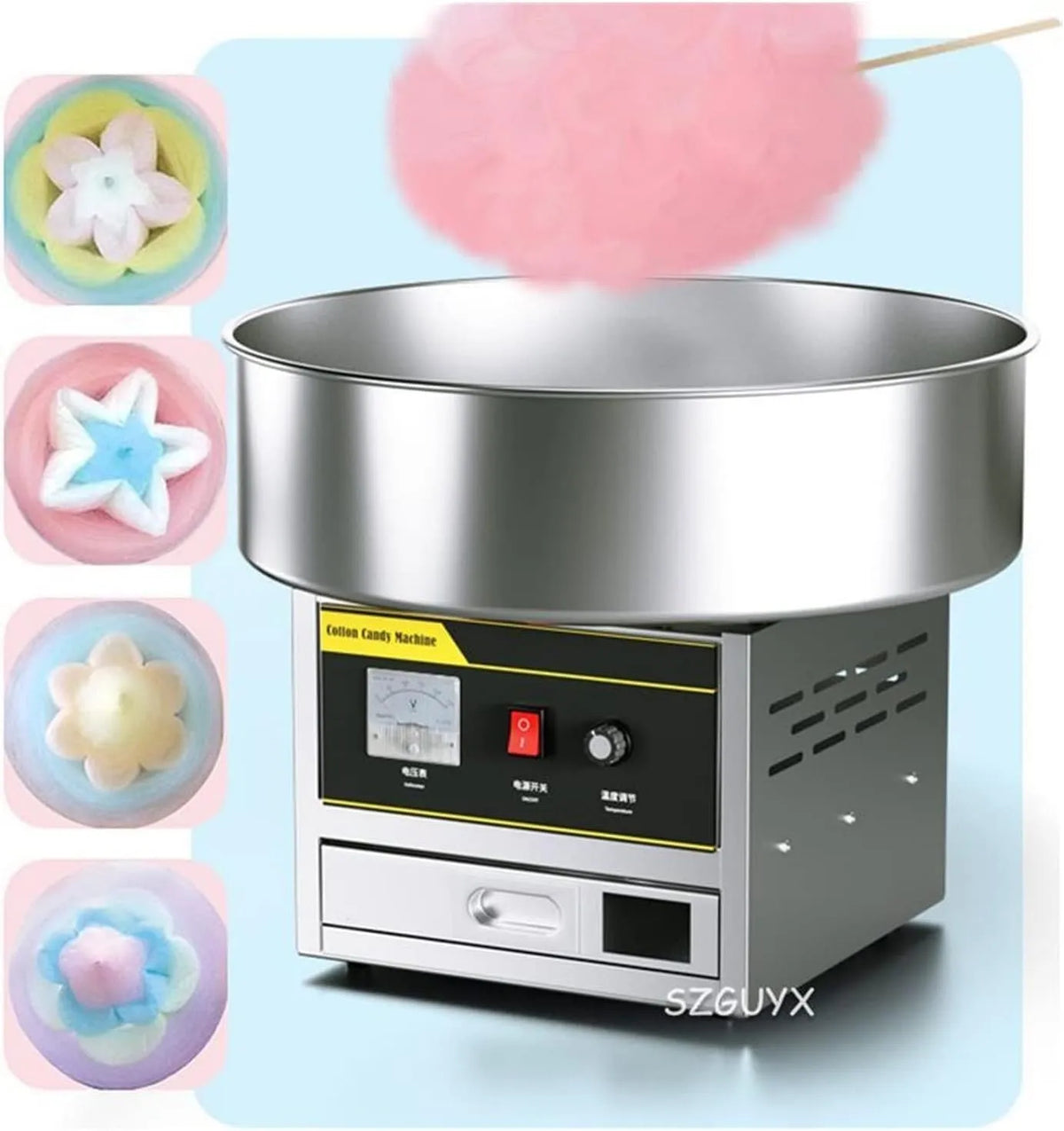 Candyfloss Suikerzijde Machine, Suikerspin Machine Commerciële Zoete Suikerspin Maker