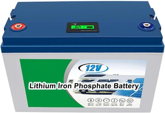 12V 100Ah 150Ah 200Ah lithium-ijzerfosfaatbatterij, 24V, zonnepanelen/campers/golfkarretjes