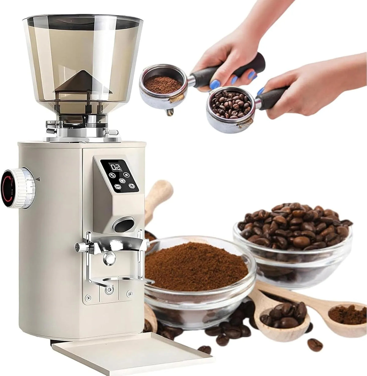 Molen, 350 W Koffiebonenmolen, 64 Mm Platte Braam Espressobonenmolen