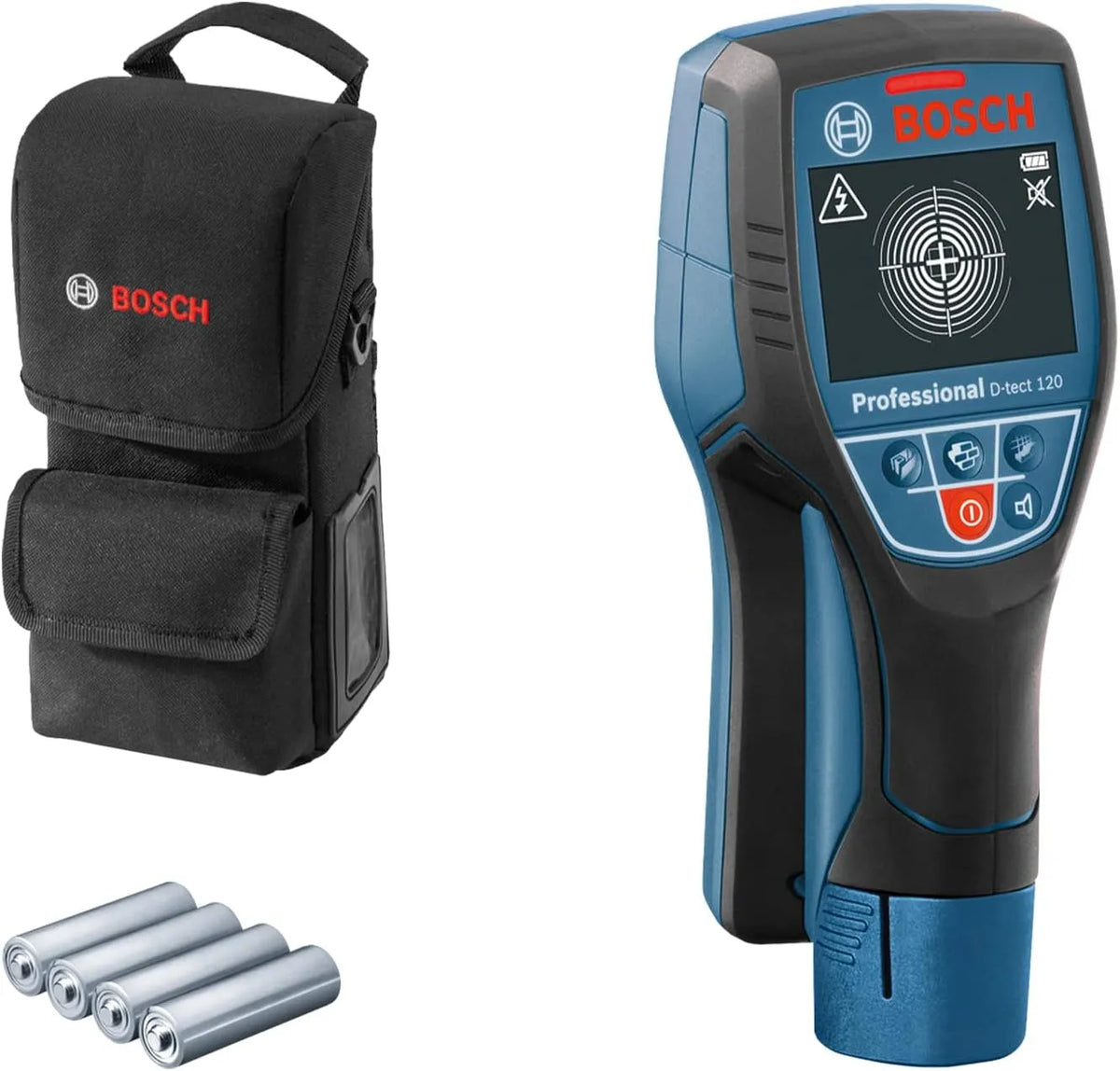 Bosch Professional, opbergtas, Bosch Professional wandscanner D-tect 120 4x AA batterij