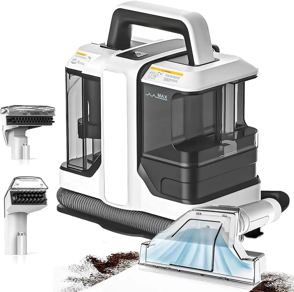 Reiniger met 30 x 21 x 34,49 cm, 450 W en 11 Kpa, Draagbare tapijtreinigingsmachine