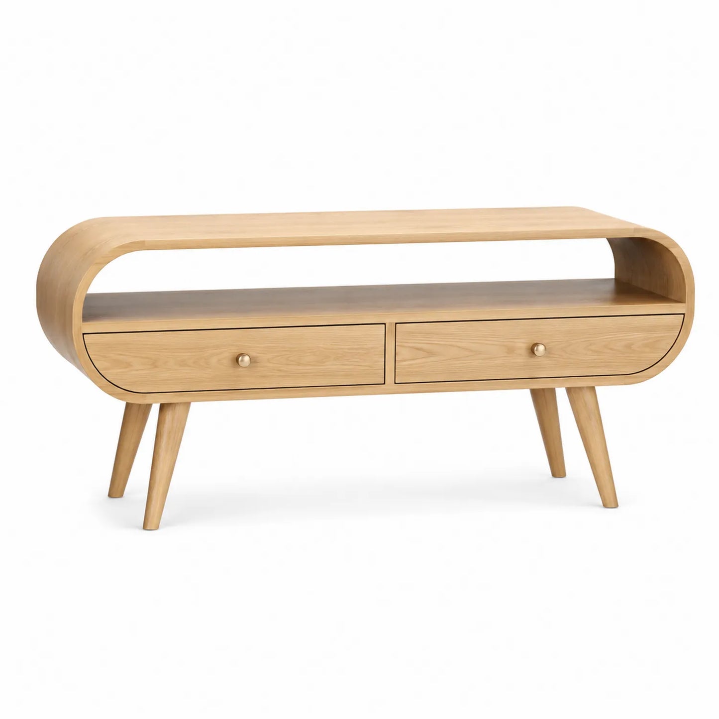 Meuble TV en bois avec tiroirs 120x40x50 cm