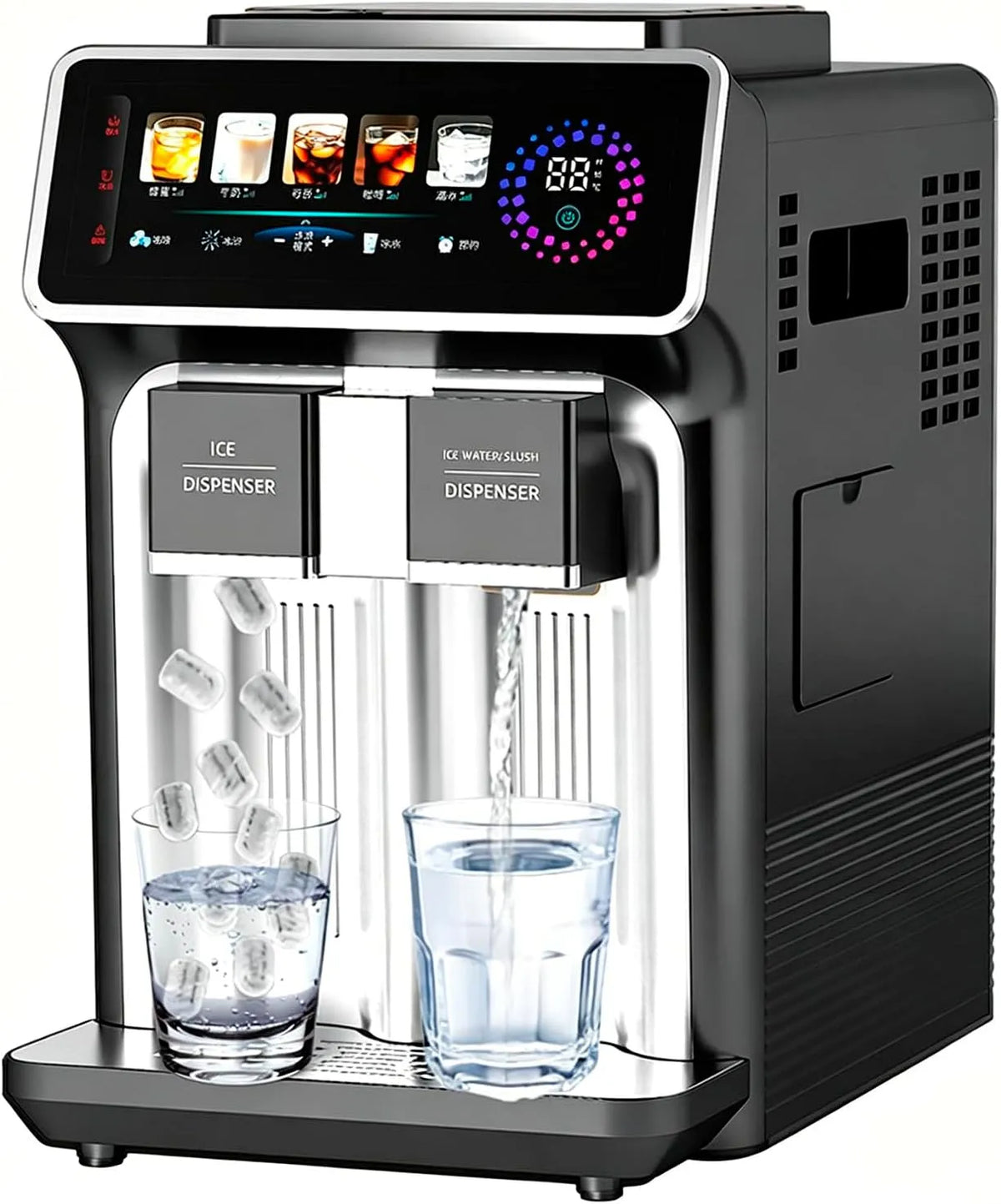 Waterdispenser met 6 minuten, 6-10 minuten, 30 seconden, 5°C, 3 seconden, 120 W, 3-in-1 en aanraakbediening
