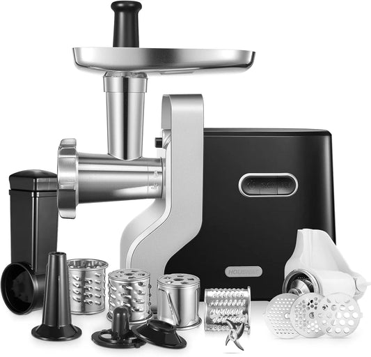 Molen, 5-in-1, 3 maalplaten van RVS, voor vlees, worst, kebbe, groenten, sauzen