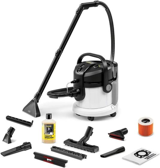Stofzuiger, Kärcher, 2-in-1, schoon-/vuilwatertank 4 l, 1.081-170.0, wit, 1000 W