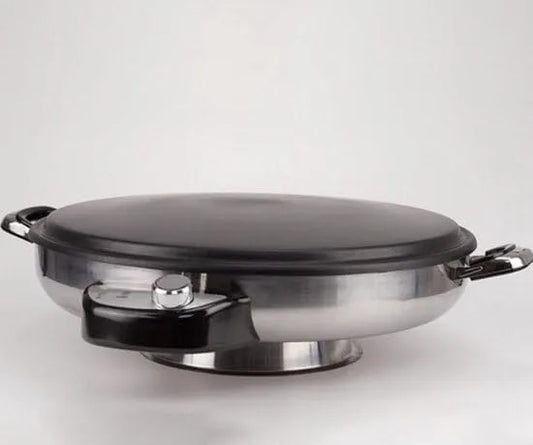 Germany Fladenbacker met 50 cm, 265 °C, RVS en aluminium, Crêpe- en pannenkoekenmaker