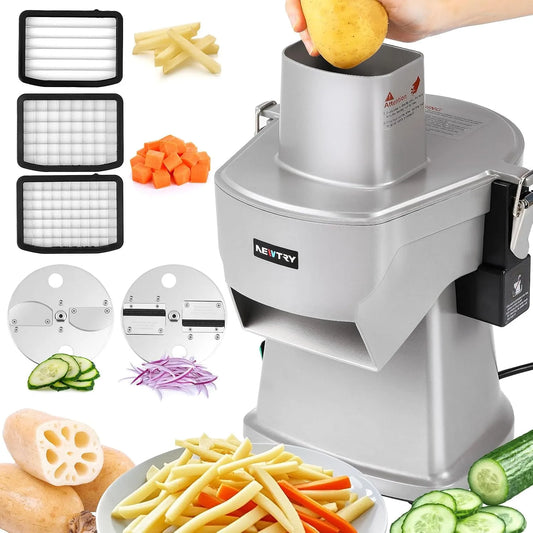 Snijder, Commerciële Groentesnijder voor het Maken van Blokjes, Snijden, eenvoudige reiniging, Mes Vervangbaar 817, Versnipperen, Friet Snijplank