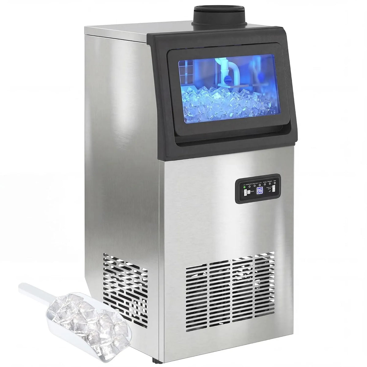 Machine, HOMCOM Commerciële kg/24H, Timer, 36kg, ruime kabellengte