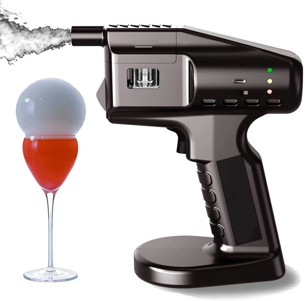 Cocktail-rookpistool met USB, mobiele uitvoering en voor dranken en keuken