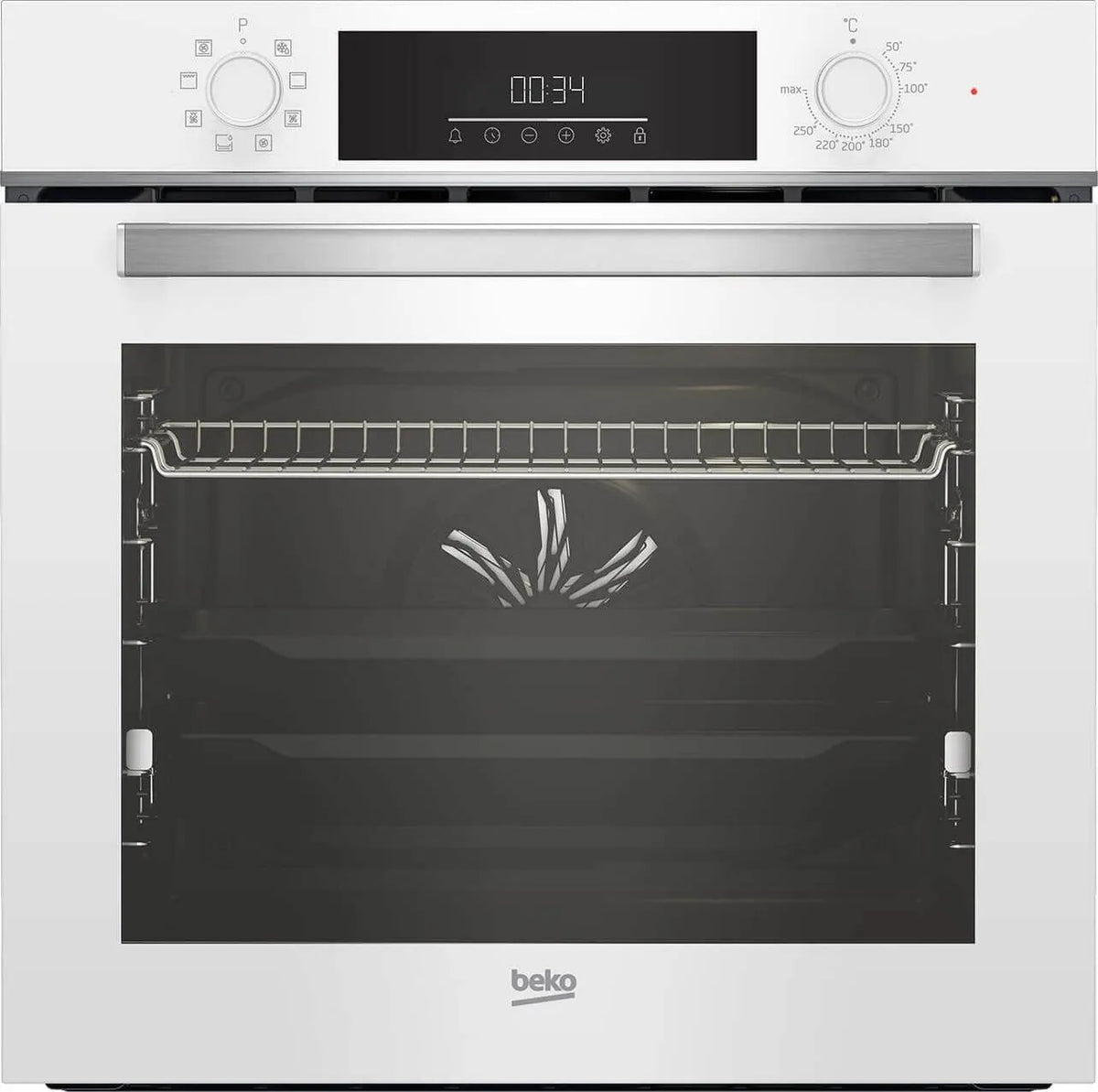 Beko Inbouwoven BBIM14300WMS met klasse A, 72 liter, wit, BEKO BBIM14300WMS Multifunctionele elektrische oven