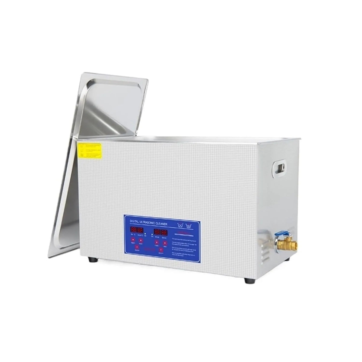 Ultrasoonreiniger met reiniger 30 l, Ultrasone reinigingsmachine, 600 W, digitale timer en bril voor tanden, verwarming