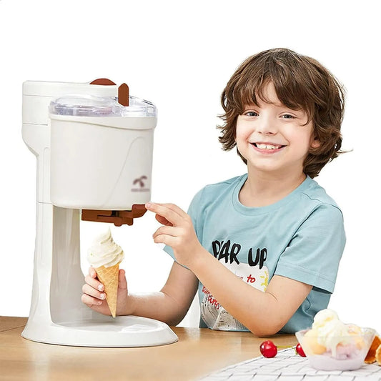 Koelkast met 10 minuten, 1000 ml, 10 W, aluminium en crème, IJsmachine Draagbare ijsmachine