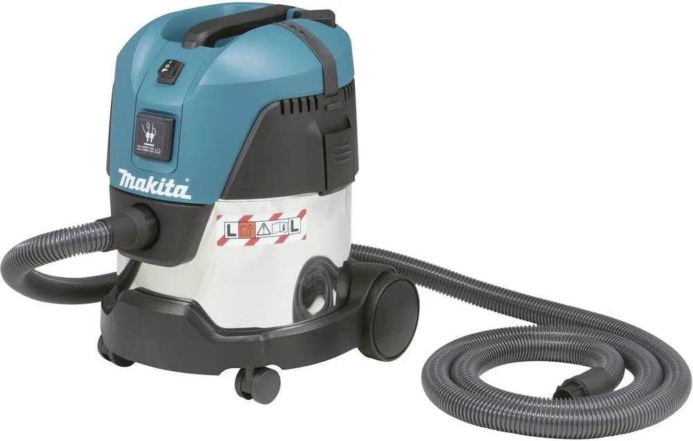 Makita Stofzuiger VC2012L met 24 x 600 mm, 20 l, zwart, zilver en blauw