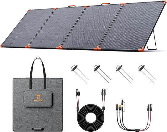 Zonnepaneel, 43V, ZOUPW N-type 16BB 350 W draagbaar zonnepaneel voor krachtcentrale, IP68, orkaan paraatheid items