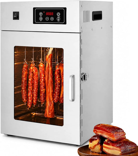 Kast met 7,5kg, 800 W, 30–90°C, 24 uur, TIMER, RVS en gerichte luchtcirculatie