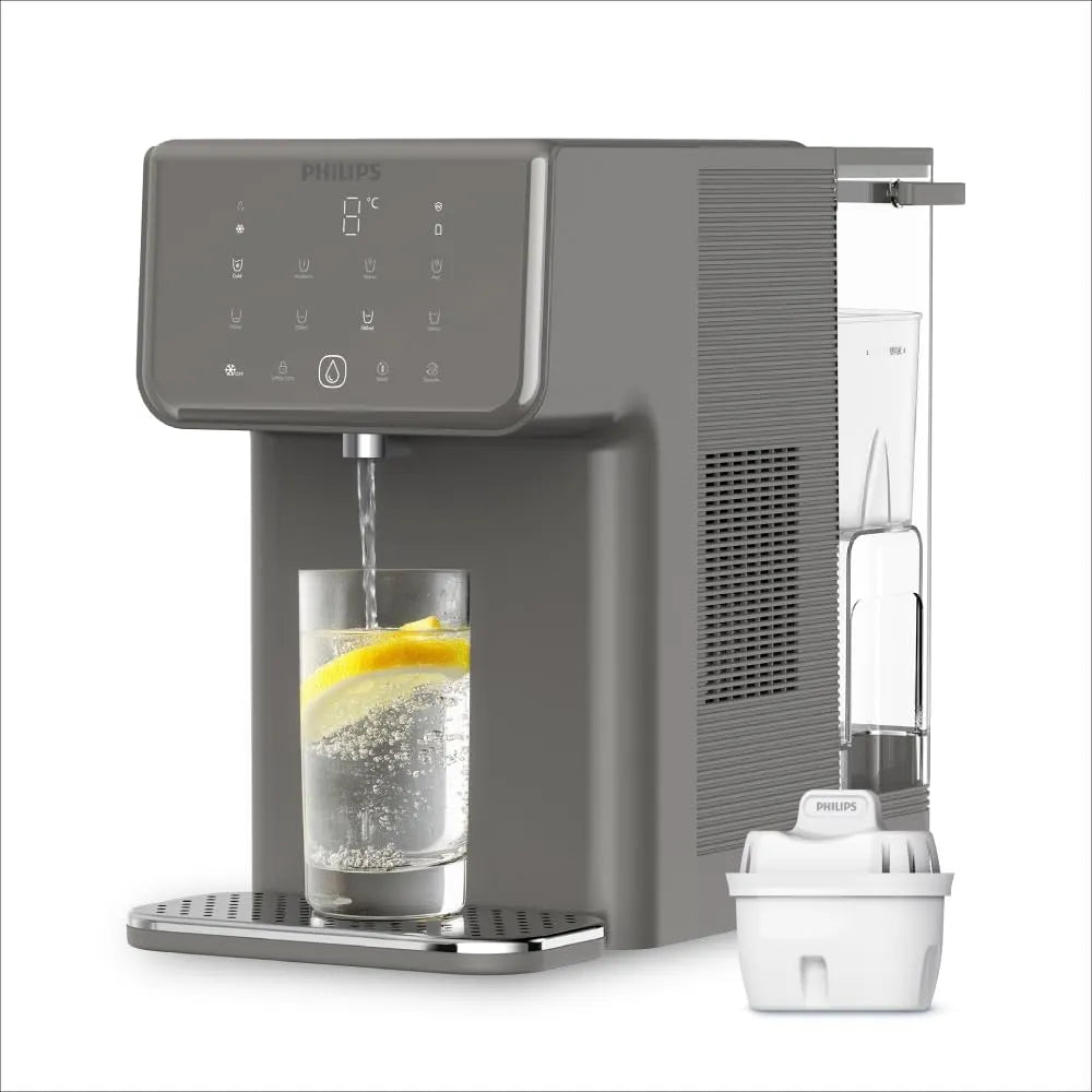 Philips Water Station, 7 temperatuur- en 5 volumevoorinstellingen, 2,8 liter capaciteit, Direct warm en koud gefilterd water