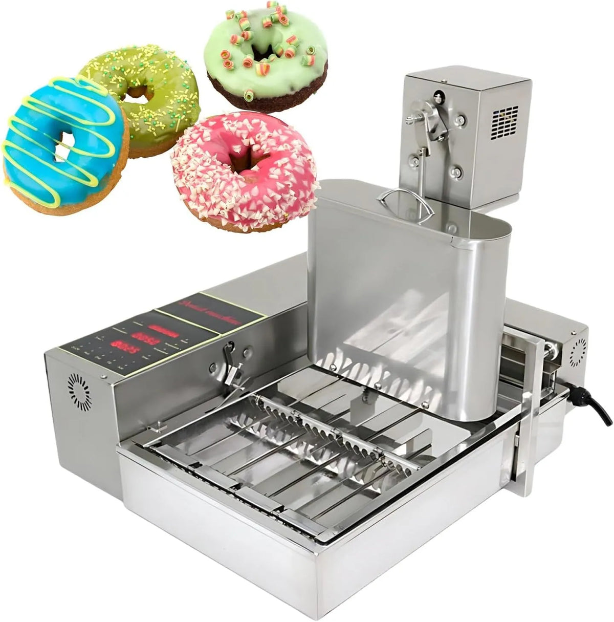 RVS Bakkerij Robot met 110V, 38,8 x 24,8 x 6,3 cm, 42 x 28 x 68 cm, 38 x 27,5 x 6 cm, 24 x 40 x 40 cm, 2000 W, 230 V en 30–50 mm