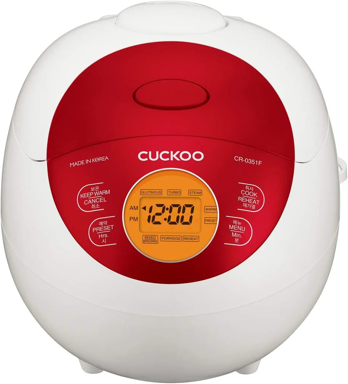 CUCKOO CR-0351F el. Rijstkoker CR-0351F met 0,54l, 425 W, wit, rood en roze