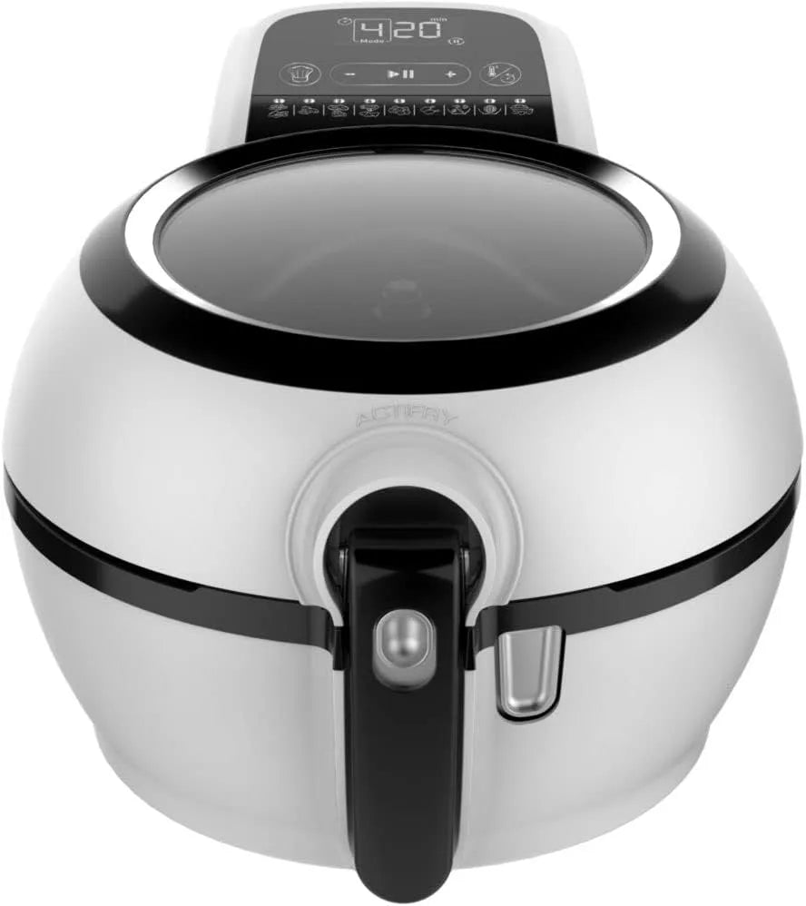 Airfryer met 1350 W, 1,2 kg, 0,014 l, zwart en wit, SEB Actifry Genius Solo Heteluchtfriteuse