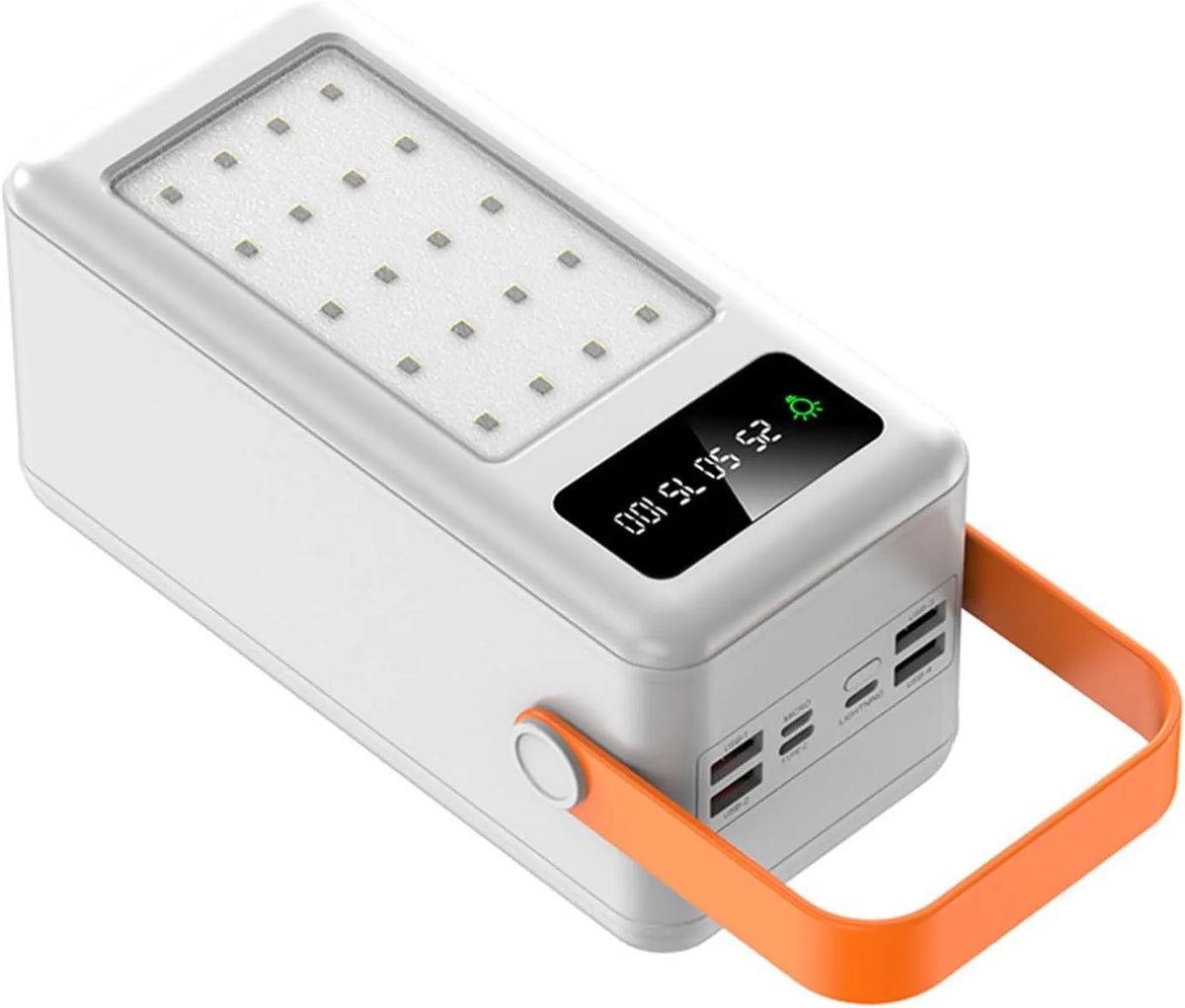 Ultrasnel opladende powerbank met een grote capaciteit van 120.000 mAh milliampère met 120.000 mAh, 80000mAh en wit