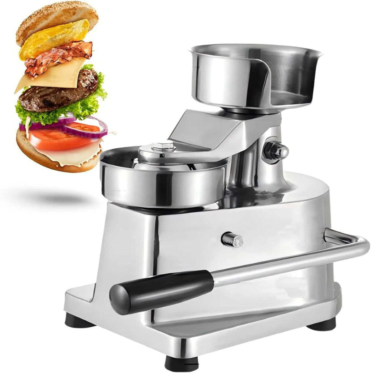 Patty Press Machine, food truck en thuis keuken gebruik, voor zwaar gebruik