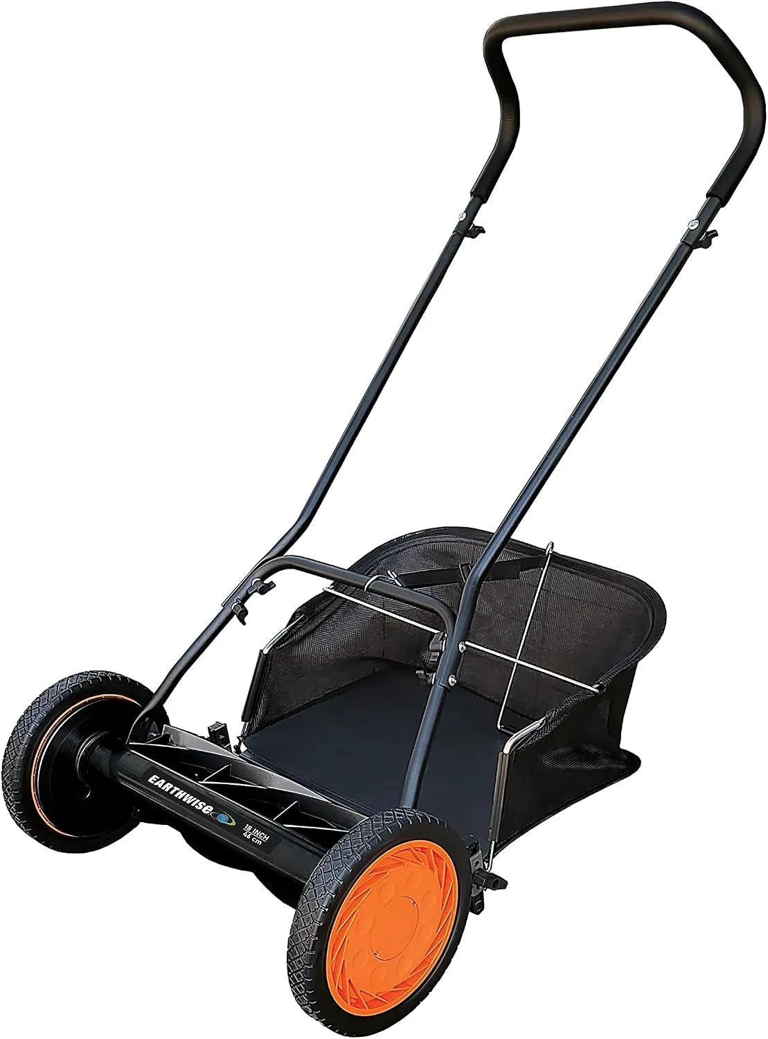 Maaier met 45,7 cm, 18 inch, geluidsarme werking en zwart, 7 messen
