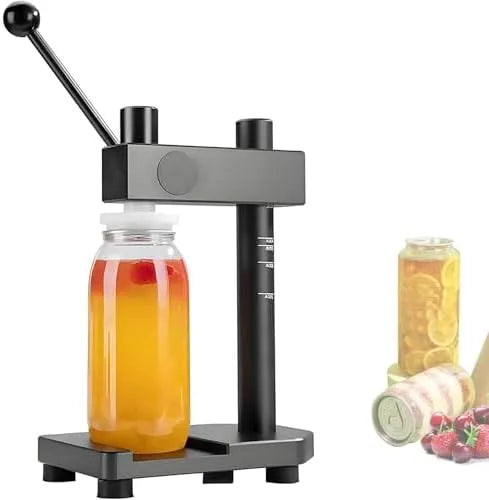 Kan Verzegelaar Machine met 20 x 12 x 29,5cm, 1 seconde, 1-2 seconden, RVS, zwart, zilver en groen