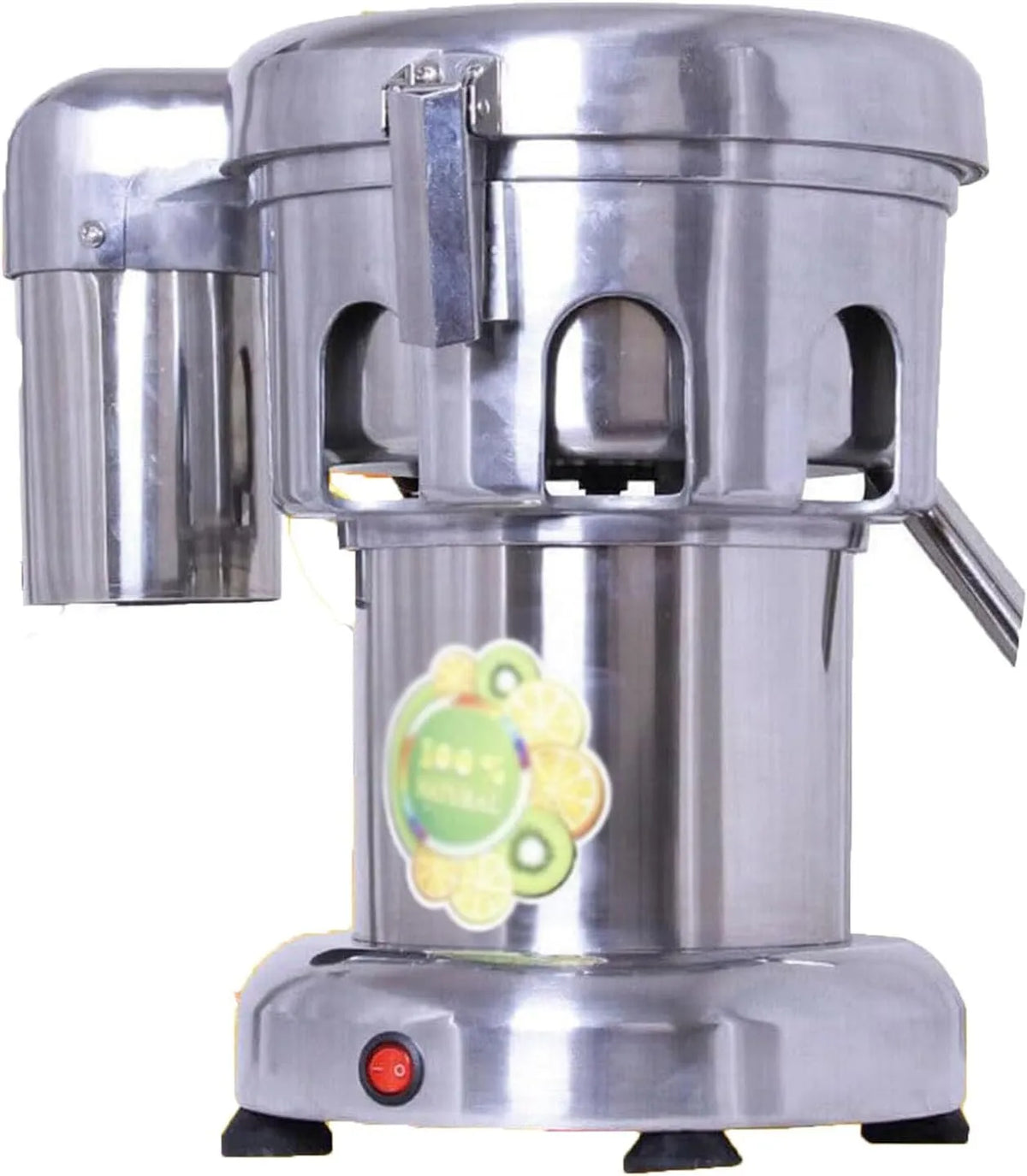370 W commerciële sapcentrifuge met 370 W, RVS en aluminium, roestvrijstalen sapcentrifuge