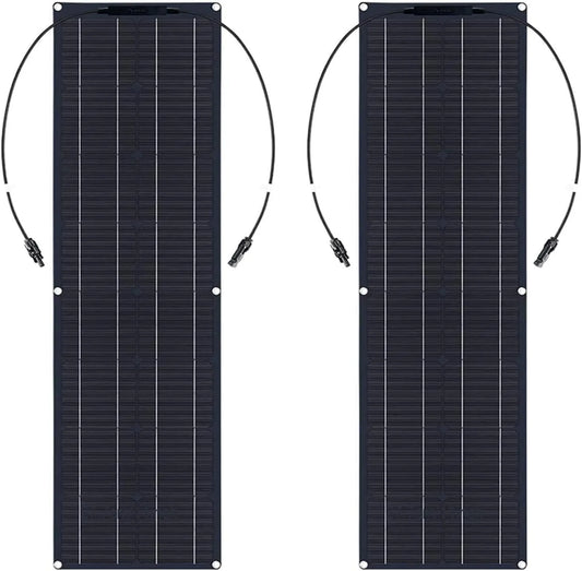 Zonnepaneel met Flexibele Zonnepaneelset Met 40a-Regelaar, Monokristallijne Zonneregelaar, 400 W, Flexibele Zonnepanelen en Campers, Geschikt