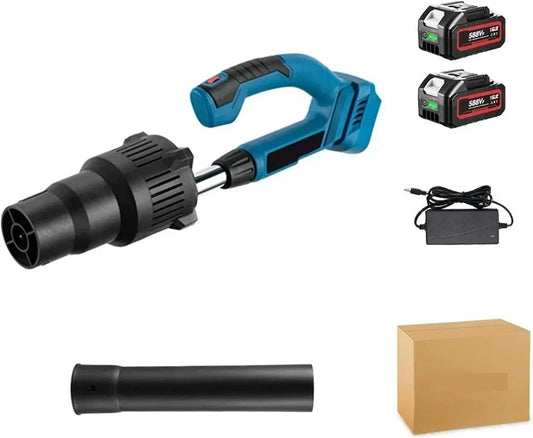 Luchtblazer, Bladblazer 5500 W 52000RPM Borstelloze luchtblazer Draadloze, voor 18V Batterij Gebruiksvriendelijk 2 Battery
