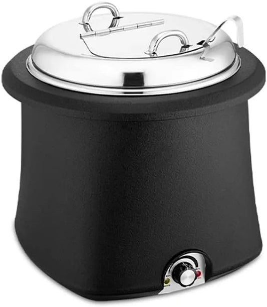 Slowcooker met 10L, 37,5 x 37,5 x 36,5 cm, 60-85 °C, 420 W, 220V, 14,37 inch, waterreservoir en regelbare thermostaat