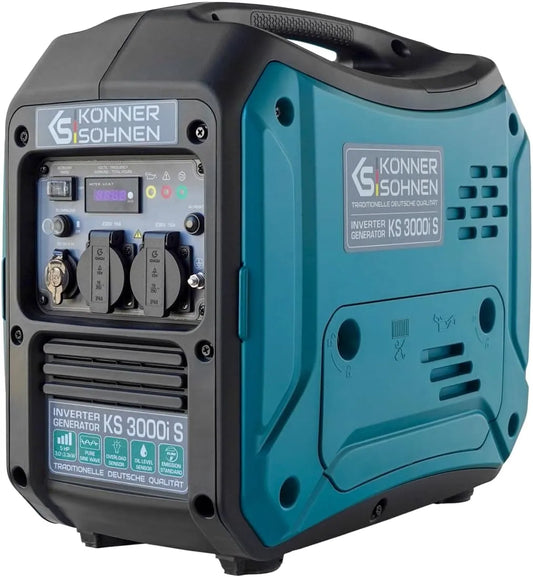 3000 W, KS 3000i S, maximaal 3,3 kW, K&S Könner & Söhnen Inverter-generator